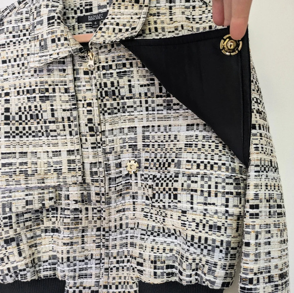 Badgley Mischka Black and White Blazer - Picture 9 of 16